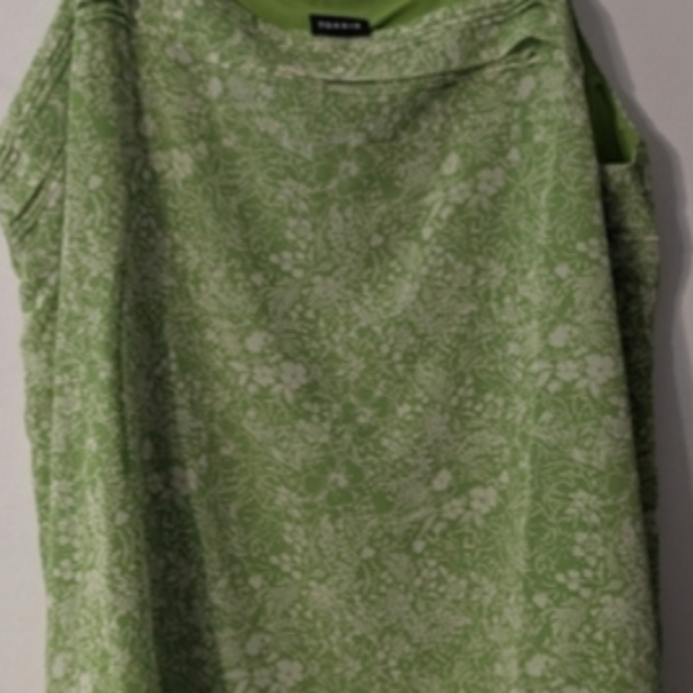 NWT Torrid Green Floral Tank Top Camisole Size 3 22/24 - Picture 6 of 6
